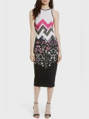 Ted Baker Dress in Pink and Black